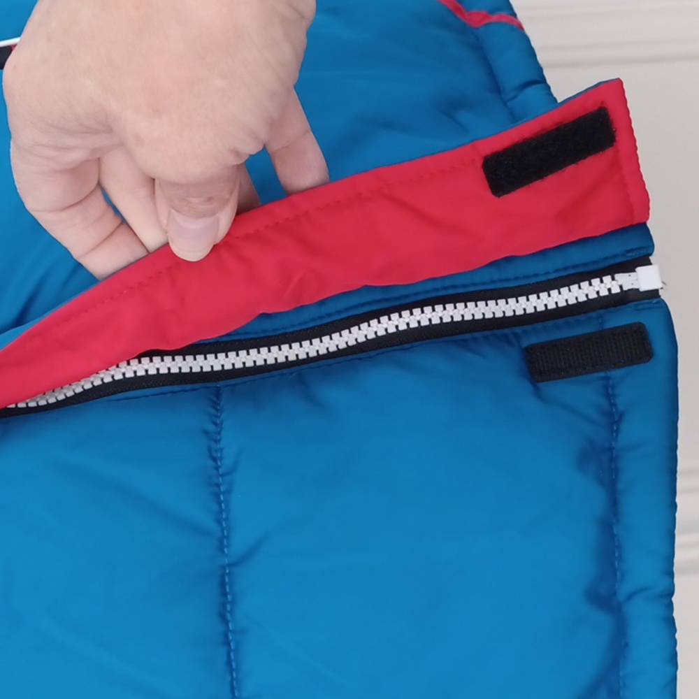 F.O.G. by London Fog Hooded Winter Coat Youth 14-16 Blue,Red, White EUC - Picture 7 of 13